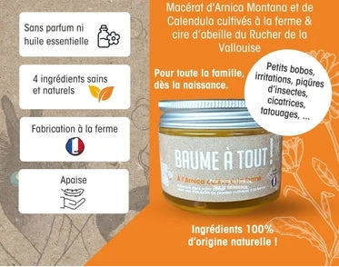 Le Baume à Tout — Arnica Montana, Calendula & cire d’abeille - Lone Bulle