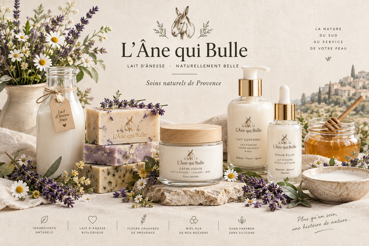 cosmetique lait d'anesse