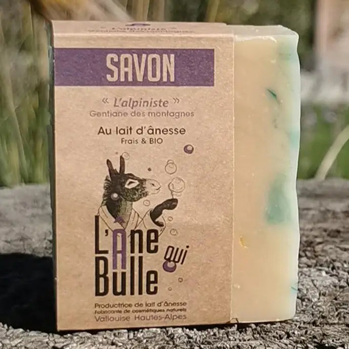 L'Âne qui Bulle - Savon L'Alpiniste Gentiane des Montagnes Bio
