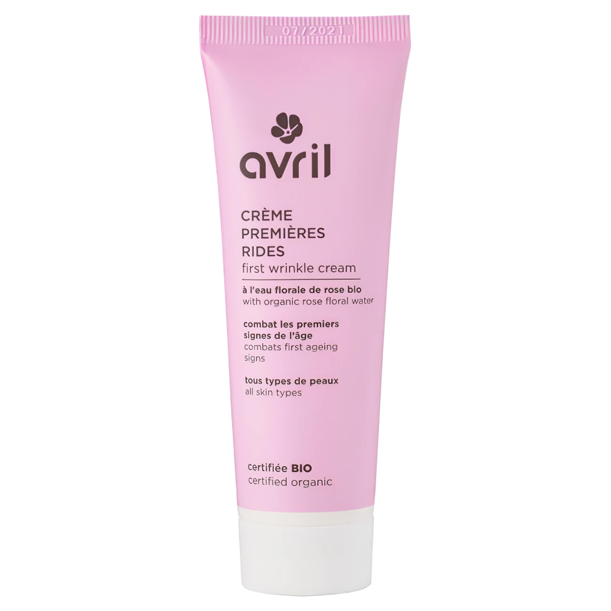 Crème Premières Rides Bio Avril – Eau florale de rose – 50ml