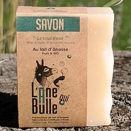 L'Âne qui Bulle - Savon Le Tout Doux au Lait d'Ânesse Bio - Hautes-Alpes