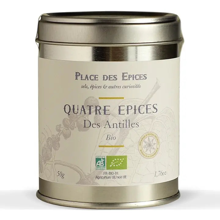 Quatre Épices Bio Des Antilles – Place des Épices – 50g