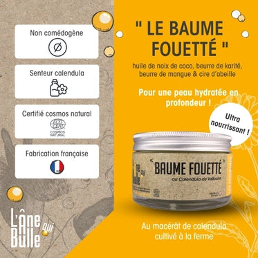 L'Âne qui Bulle - Baume Fouetté au Calendula de Vallouise