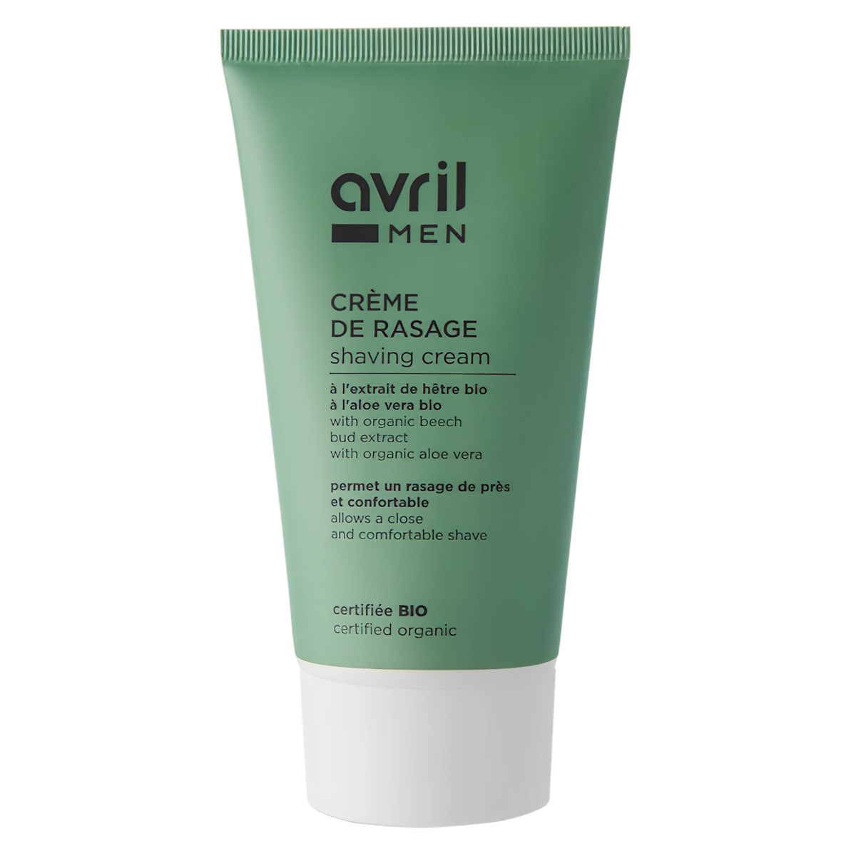 Crème de Rasage Bio Avril Men – Aloe Vera – 75ml