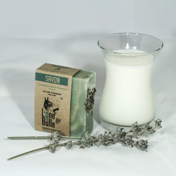 L'Âne qui Bulle - Savon Lavande avec lait d'ânesse frais
