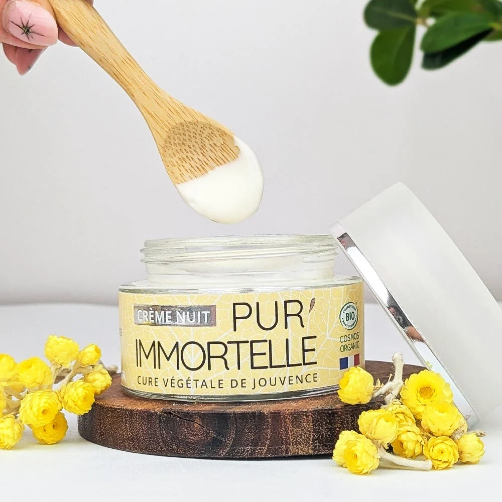 Crème de Nuit Pur'Immortelle - Cure Végétale de Jouvence