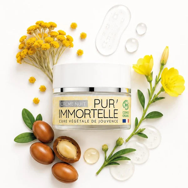 Crème de Nuit Pur'Immortelle - Cure Végétale de Jouvence