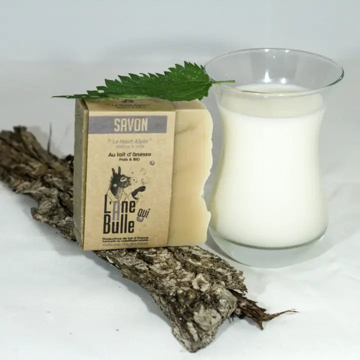 L'Âne qui Bulle - Savon Le Haut Alpin avec lait d'ânesse et ortie fraîche