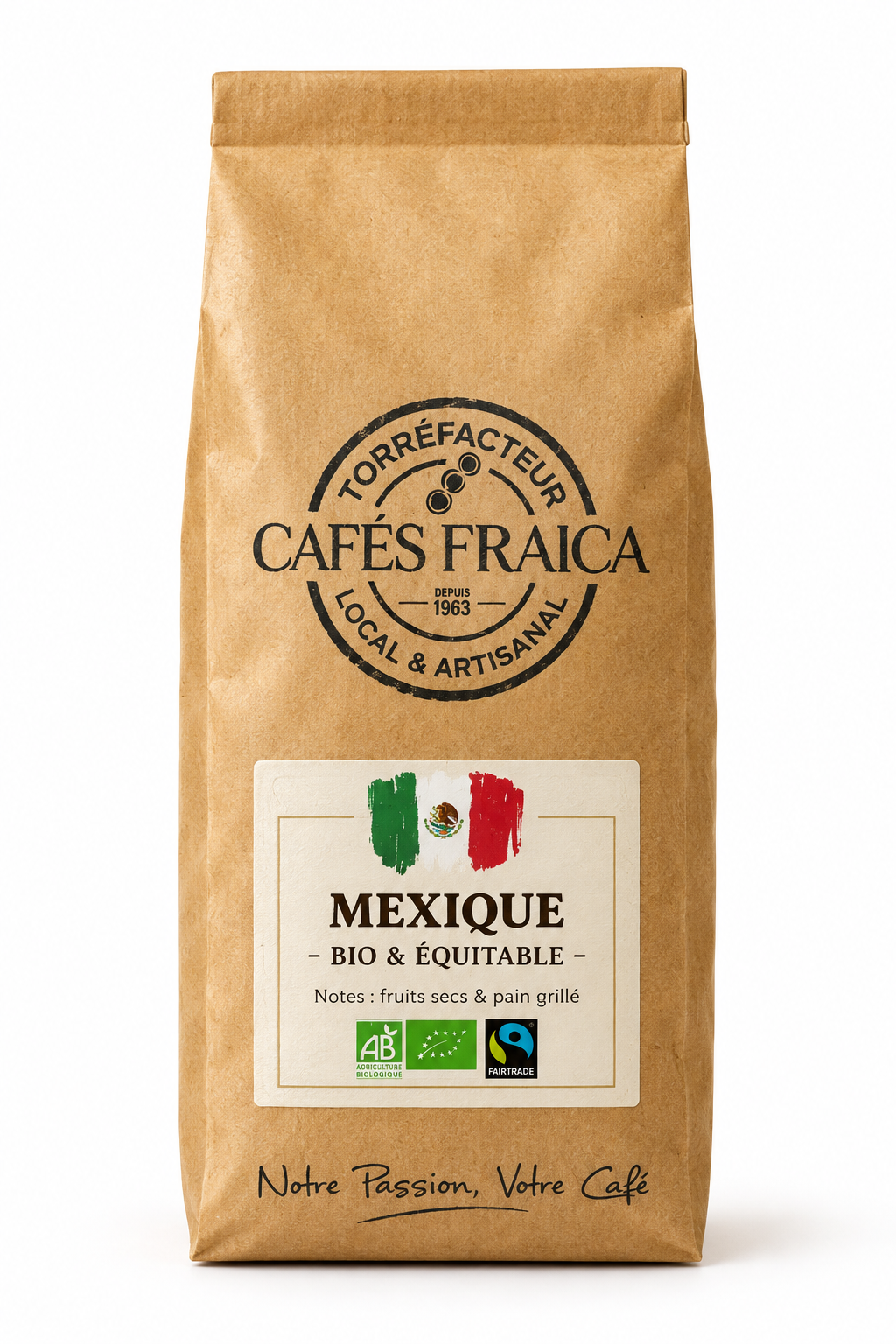 Café Mexique Bio Max Havelaar - Sachet kraft artisanal