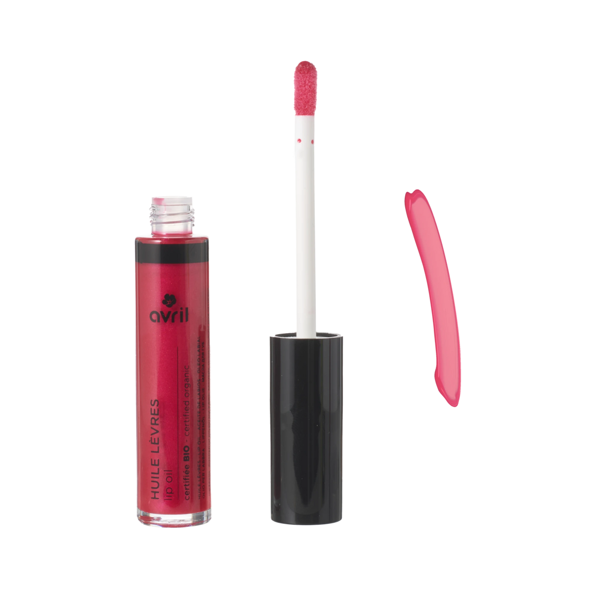 Huile à Lèvres Magenta – Avril – Certifiée Bio