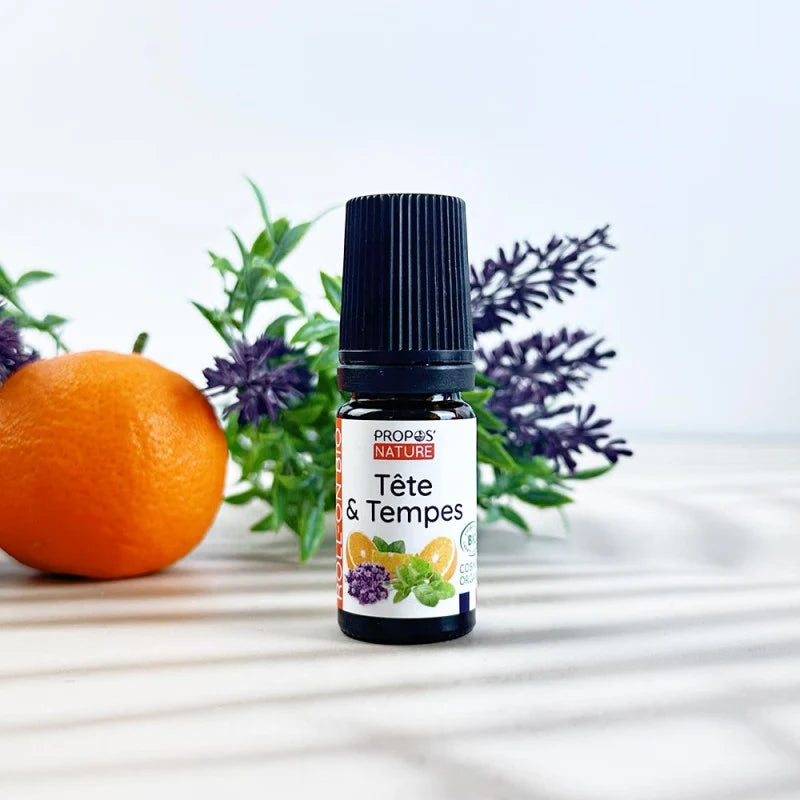 Roll-on Tête & Tempes Bio - Huiles Essentielles Bio Propos'Nature
