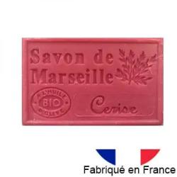 Savon de Marseille à la cerise bio - Fabriqué en France