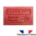 Savon de Marseille I Love You à l'huile d'olive bio