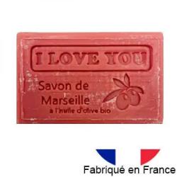 Savon de Marseille I Love You à l'huile d'olive bio
